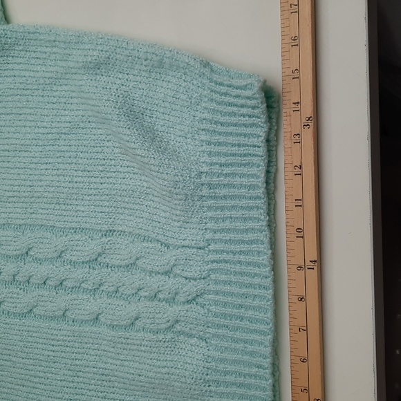 Vintage Sterling Harris Mint Green Sweater - Size L - Picture 7 of 9